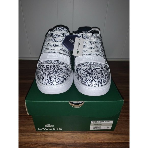 Men's sz 10 Keith Haring x Lacoste Missouri white - Picture 4 of 9